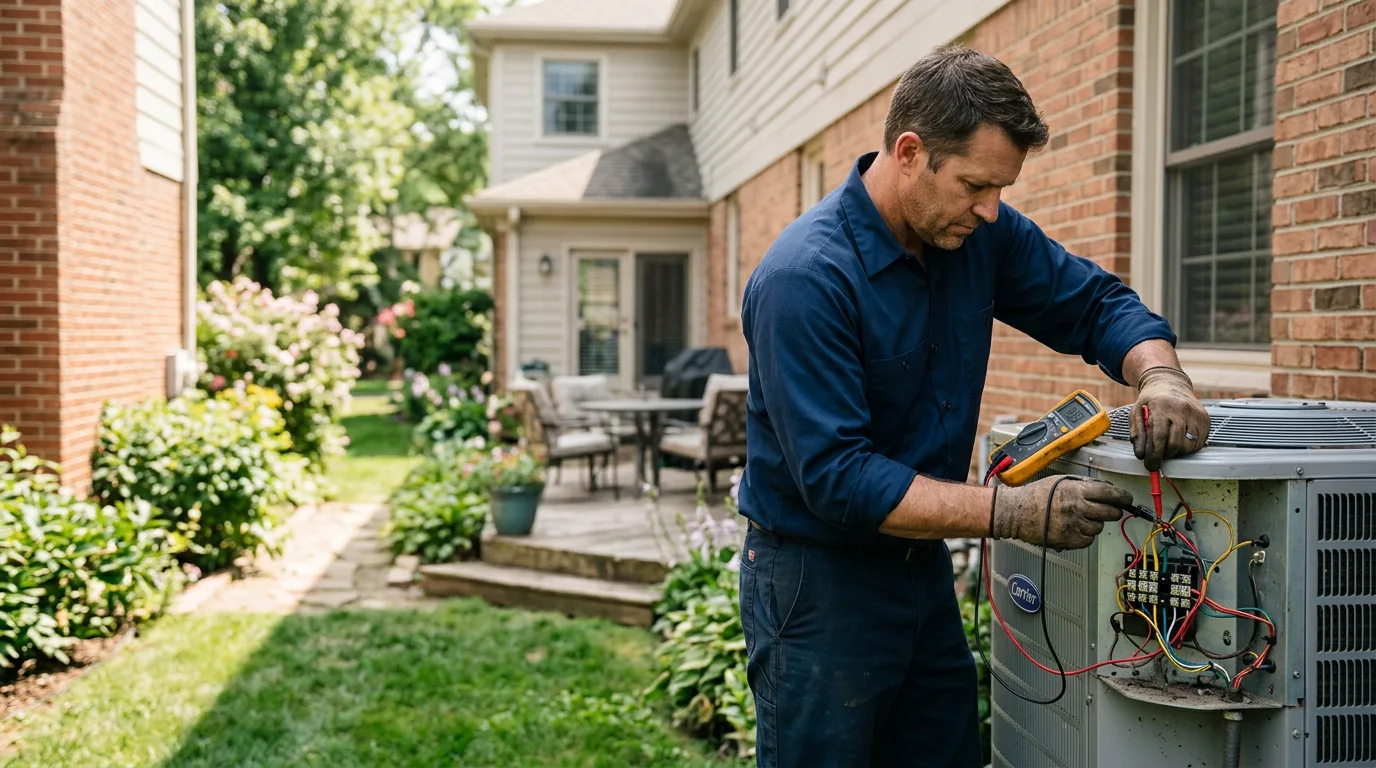 HVAC technician working near Palos Verdes Peninsula, CA